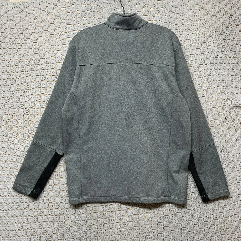 The North Face 1/4 Zip Pullover Jacket Mens Size L Grey Lightweight Long‎ Sleeve
